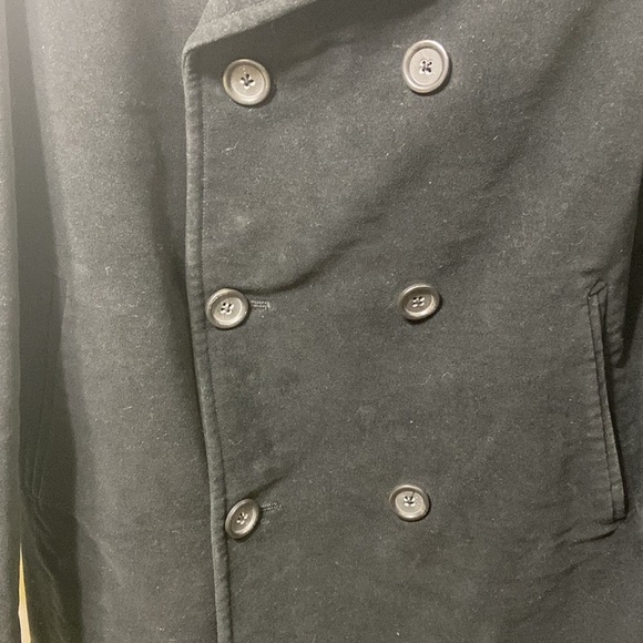 Banana Republic Double Breasted Men’s Peacoat (Black, Size L) - Picture 14 of 14